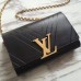 Louis Vuitton Pochette Louise GM Bag In Black Calfskin M54230