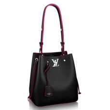 Louis Vuitton Black Lockme Bucket Bag M54677