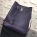 Louis Vuitton Navy Blue Lockme Bucket Bag M54681