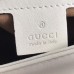 Gucci White GG Marmont Small Shoulder Bag With Handle