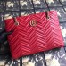 Gucci Red GG Marmont Matelasse Medium Tote