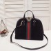 Gucci Black Ophidia Medium Top Handle Bag