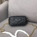 Gucci GG Marmont Mini Chain Bag In Black Leather