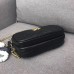 Gucci GG Marmont Mini Chain Bag In Black Leather