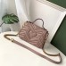 Gucci GG Marmont Mini Top Handle Bag In Dusty Pink Leather