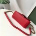 Gucci GG Marmont Mini Top Handle Bag In Red Leather