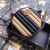 Gucci GG Marmont Mini Round Bag In Bicolor Diagonal Leather