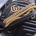 Gucci Black GG Marmont Mini Round Shoulder Bag