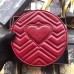 Gucci Red GG Marmont Mini Round Shoulder Bag