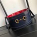 Gucci 1955 Horsebit Bucket Bag In Navy Calfskin