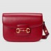 Gucci 1955 Horsebit Shoulder Bag In Red Leather