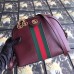 Gucci Burgundy Calfskin Ophidia Small Shoulder Bag