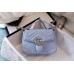 Gucci GG Marmont Mini Top Handle Bag In Pastel Blue Leather