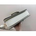 Gucci 1955 Horsebit Small Shoulder Bag With White Trim