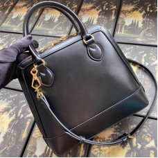 Gucci 1955 Horsebit Small Top Handle Bag In Black Calfskin