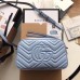 Gucci Pastel Blue GG Marmont Small Camera Shoulder Bag