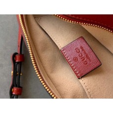 Gucci Original GG Marmont Small Camera Bag With Red Trim