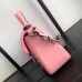 Gucci GG Marmont Mini Top Handle Bag In Pastel Pink Leather