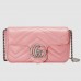 Gucci Pastel Pink GG Marmont Matelasse Super Mini Bag