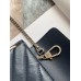 Gucci GG Marmont Super Mini Bag In Blue Diagonal Leather