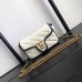 Gucci GG Marmont Super Mini Bag In White Diagonal Leather