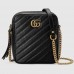 Gucci Black Mini GG Marmont Shoulder Bag