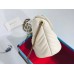 Gucci GG Marmont Mini Bucket Bag In White Matelasse Leather