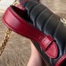 Gucci GG Marmont Mini Top Handle Bag In Black Diagonal Leather