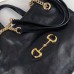 Gucci Horsebit 1955 Medium Tote Bag In Black Leather