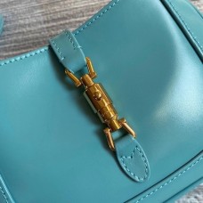 Gucci Jackie 1961 Mini Hobo Bag In Blue Leather