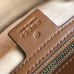 Gucci Brown GG Marmont Small Matelasse Shoulder Bag