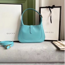 Gucci Jackie 1961 Small Hobo Bag In Light Blue Leather