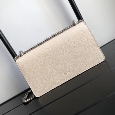 Gucci Dionysus Small Shoulder Bag In White Leather