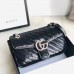 Gucci GG Marmont Small Shoulder Bag In Black Sequin