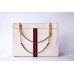 Gucci White Calfskin Rajah Large Tote
