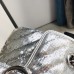 Gucci GG Marmont Mini Shouler Bag In Silk With Silver Sequin