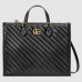 Gucci GG Marmont Medium Tote Bag In Black Matelasse Leather