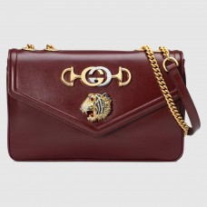 Gucci Bordeaux Rajah Medium Shoulder Bag