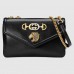 Gucci Black Rajah Medium Shoulder Bag