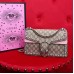 Gucci Pink Dionysus GG Supreme Crystal Small Shoulder Bag