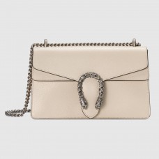 Gucci White Dionysus Small Leather Shoulder Bag