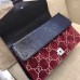 Gucci Red Dionysus GG Velvet Small Shoulder Bag