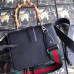 Gucci Black Dionysus Small Bamboo Top Handle Bag