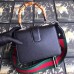 Gucci Black Dionysus Mini Bamboo Top Handle Bag