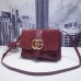 Gucci Bordeaux Suede Arli Medium Shoulder Bag