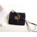 Gucci Black Suede Arli Medium Shoulder Bag