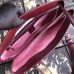 Gucci Burgundy Arli Large Top Handle Leather Bag