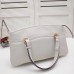 Gucci White Arli Large Top Handle Leather Bag