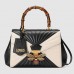 Gucci Queen Margaret Medium Top Handle Black/White Bag