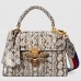 Gucci Snakeskin Queen Margaret Small Top Handle Bag